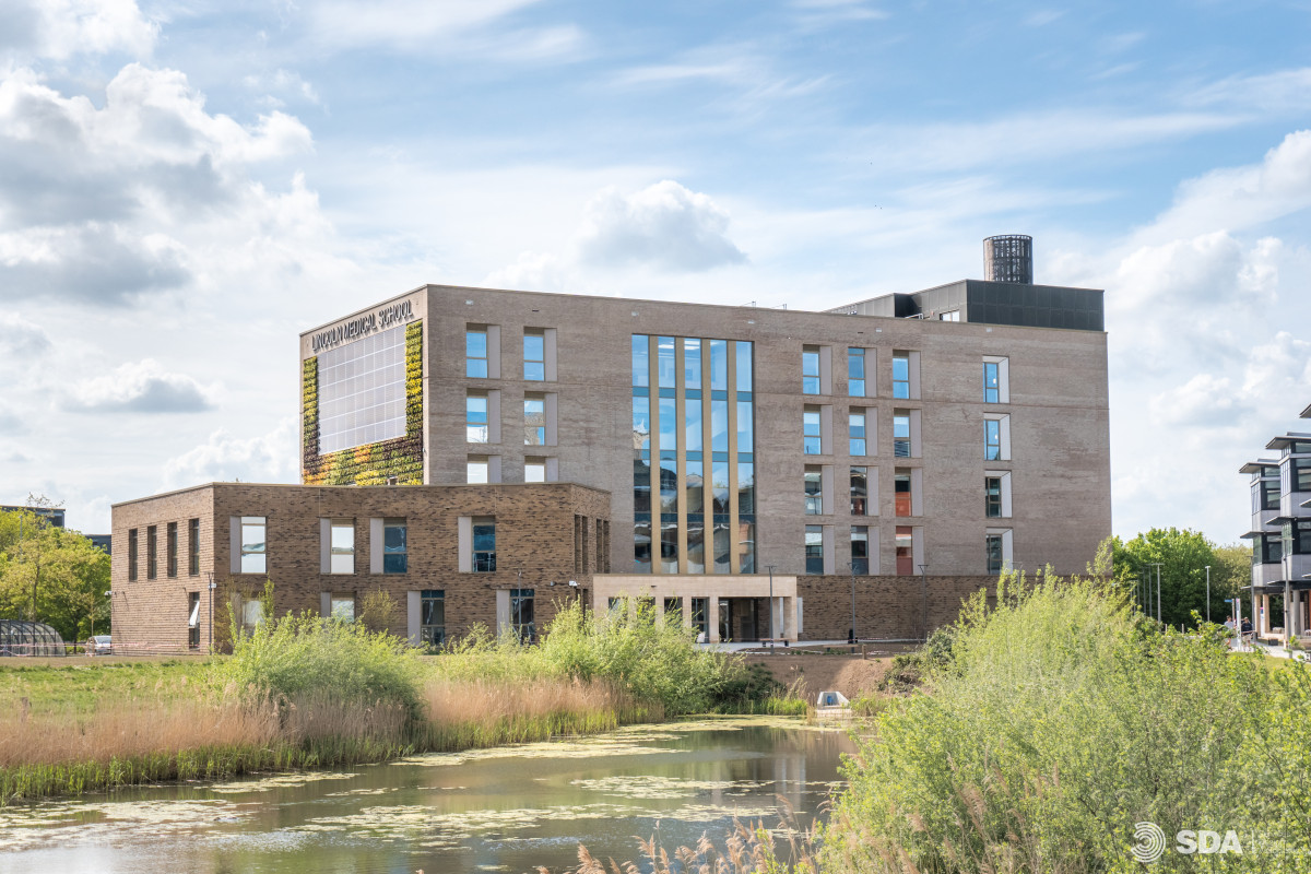 Long distance photo of Lincoln Medical School